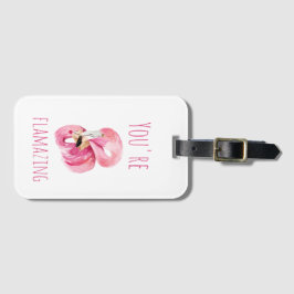 Moderne Sie sind fantastisch Schönheit pink Flamin Gepäckanhänger