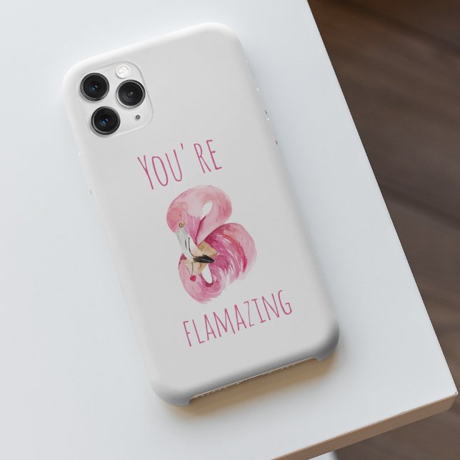 Moderne Sie sind fantastisch Schönheit pink Flamin iPhone Hülle (Von Creator hochgeladen)