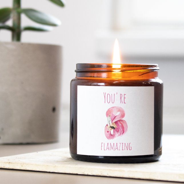 Moderne Sie sind fantastisch Schönheit pink Flamin Quadratischer Aufkleber (Von Creator hochgeladen)