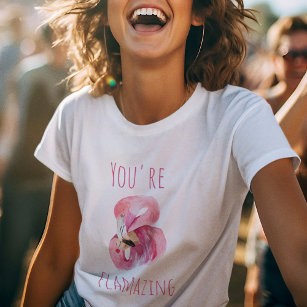Moderne Sie sind fantastisch Schönheit pink Flamin T-Shirt