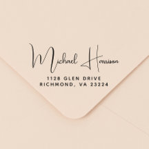 Moderne Signature Script-Rücksendeadresse