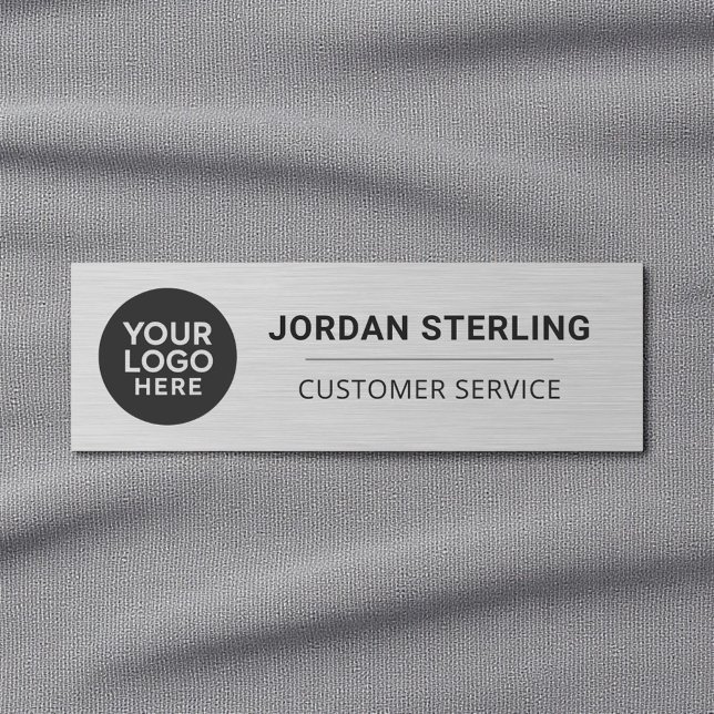 Moderne Silber-Logo-Firma Unternehmens-Profil Namensschild (Von Creator hochgeladen)
