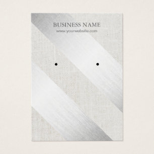 Moderne Silber Streifen Imitate Leinenvorführung