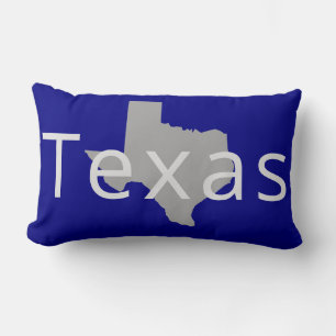 Moderne Silhouette des US-Bundesstaates Texas Lendenkissen