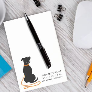 Moderne Silhouette Hund Post-it Klebezettel