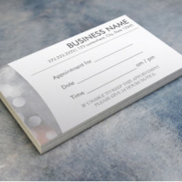 Moderne Silver Appointing Business Card Terminkarte