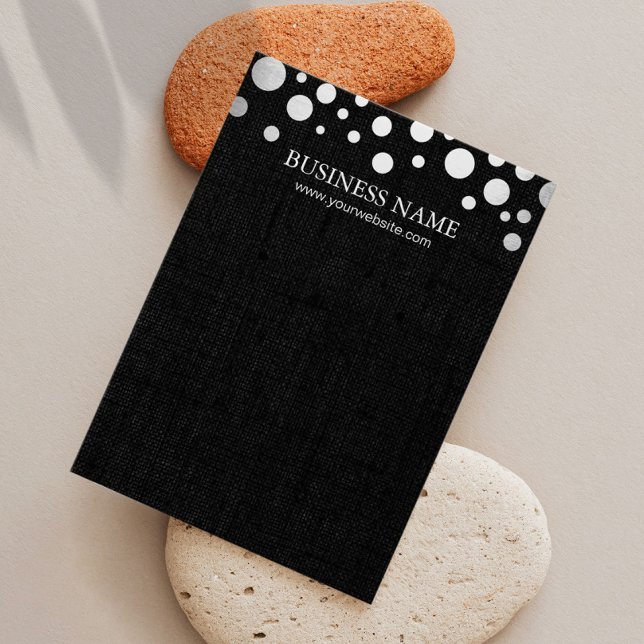 Moderne Silver Confetti Dunkle Linen Ohrring Displ (Von Creator hochgeladen)