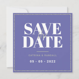 Moderne Silver Frame Wedding speichert die Datumsk Save The Date