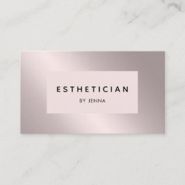 Moderne Silver Rose Salon Business Card Visitenkarte