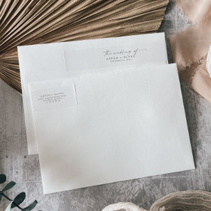 Moderne Silver Script Wedding