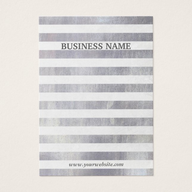 Moderne Silver Stripes Earring Display (Vorderseite)