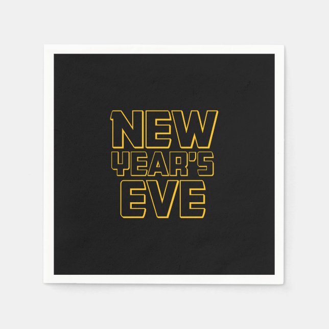 Moderne Silvesterparty  Serviette (Vorderseite)