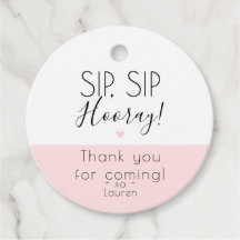 Moderne Sip Sip Hooray, Pop the top Vielen Dank