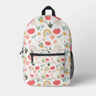 Moderne skandinavische Spielmotive Bedruckter Rucksack
