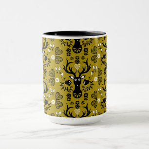 Moderne skandinavische Volkskunst Tasse