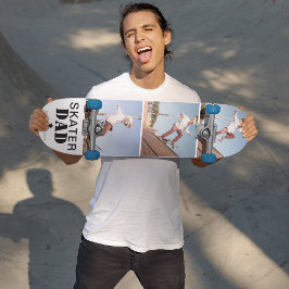 Moderne Skater Vater FotoCollage Skateboard