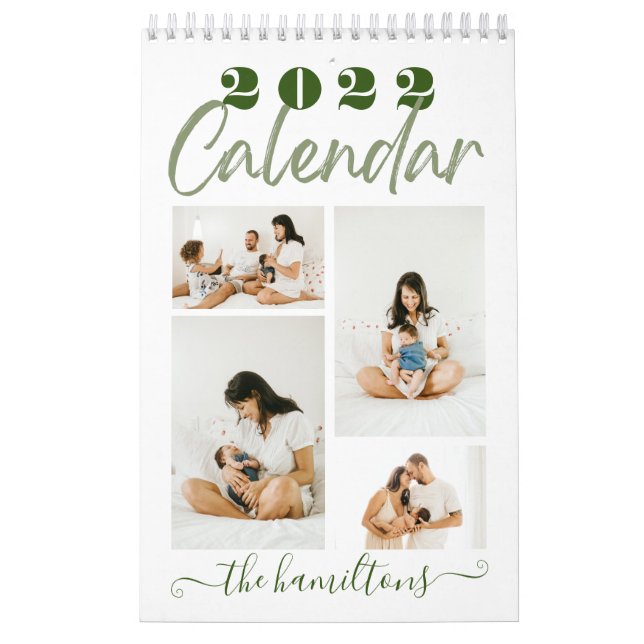 Moderne Sketchy-Kalligrafie - Neujahrsfest-Foto Kalender (Titelbild)