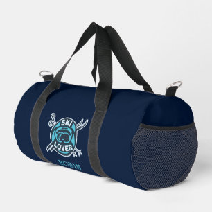 Moderne Ski Lover Personalisierte Winterpisten Duffle Bag
