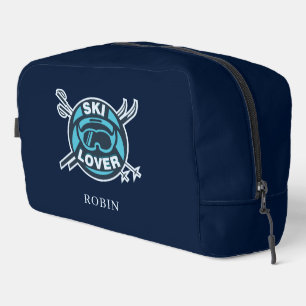 Moderne Ski Lover Personalisierte Winterpisten Waschbeutel