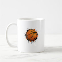 Moderne Skizze Basketball-Illustration Tasse