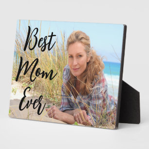 Moderne Skript-Best-Mom-Ever-Foto Fotoplatte