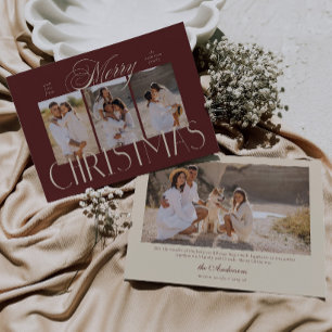 Moderne Skript Elegantes Frohe Weihnachten 4 Fotos