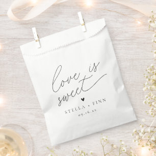 Moderne Skript Liebende Hochzeit Geschenktütchen