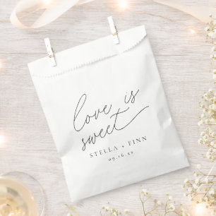 Moderne Skript Liebenswerte Hochzeit Geschenktütchen
