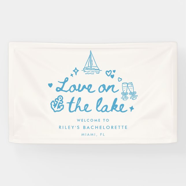 Moderne Skript-Liebes-Junggesellinnen-Abschiedspar Banner (Horizontal)