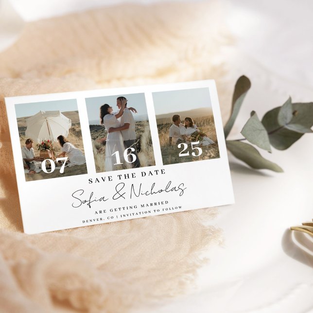 Moderne Skripthochzeit Save The Date (Von Creator hochgeladen)