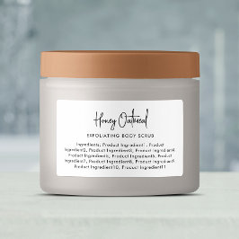 Moderne Skriptliste Minimalistischer Inhaltsstoffe Etiketten