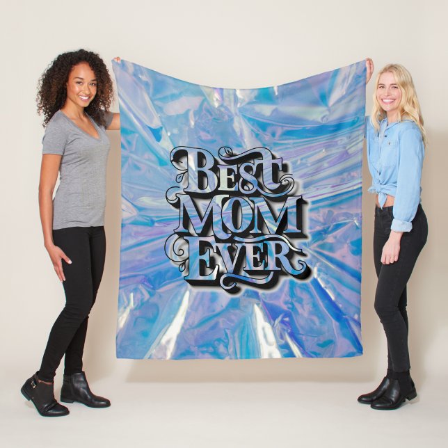 Moderne Skriptsprache Beste Mama je Fleecedecke (Trendy Modern Script Best Mom Ever Fleece Blanket
)