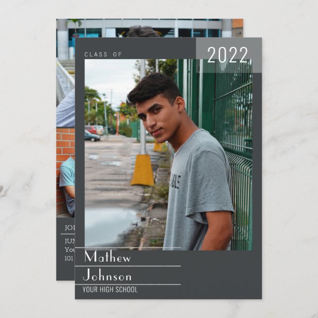 Moderne Skulpturen ergänzen Ihren Foto-Abschluss Ankündigung (Vorne/Hinten)