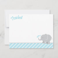 Moderne Sky Blue und Graue Elephant Boy Baby Dusch