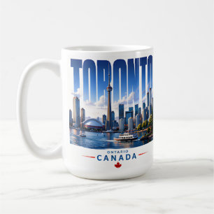 🍁 Moderne Skyline von Toronto im Stadtstil 🍁 Kaffeetasse