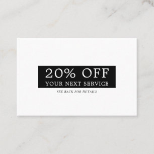 Moderne Sleek Box - Jegliche Farbe - Gutschein für Rabattkarte