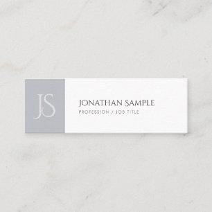 Moderne Sleek Chic Mit Monogramm Trendy Schlicht Mini Visitenkarte