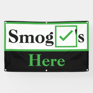 Moderne Smog-Karo Banner