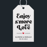 Moderne S'more Liebe Wedding Gift Tags Geschenkanhänger<br><div class="desc">Mehr Liebe Country Wedding. Fügen Sie Ihrer Hochzeit oder Ihrem Brautparty eine lustige Touch von Farbe und einzigartigem Stil hinzu. Eine Brautparty Gunst Tasche ist eine gute Ergänzung zur Party Planung. Diese einzigartigen Taschen werden leicht als Geschenk verwendet und können als schöne Dekoration an Ihrem Hochzeitsempfang oder Brautparty dienen. Der...</div>