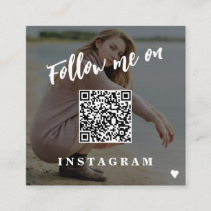 Moderne Social Media QR CODE kundenspezifisches Fo Quadratische Visitenkarte