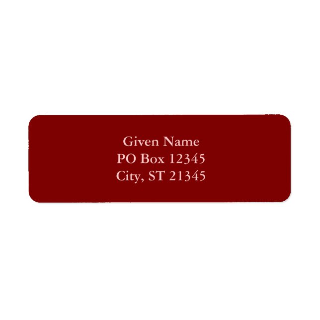 Moderne Solid Color Maroon Blank (Vorne)