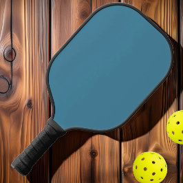 Moderne Solid Deep Aqua Farbe Mitte des Jahrhunder Pickleball Schläger