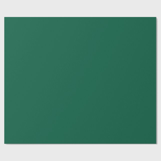 Moderne Solid Green Minimalistisch & vielseitig Geschenkpapier (Flach)