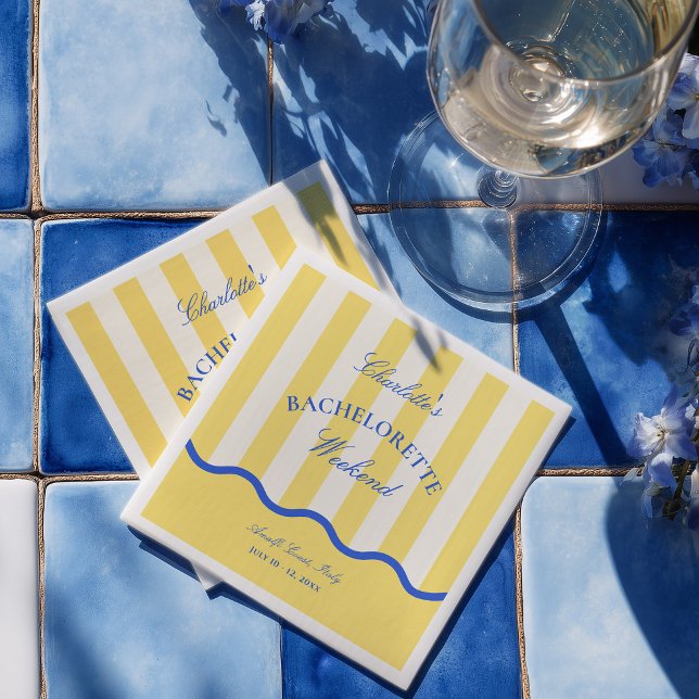 Moderne Sommer-Junggesellinnen-Abschiedsparty am W Serviette (Von Creator hochgeladen)