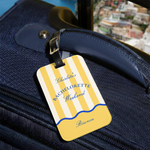 Moderne Sommer-Junggesellinnen-Wochenendreise Gepäckanhänger