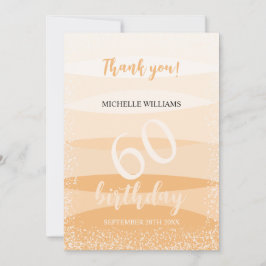 Moderne Sommergeburtstagsfeier in Rosa Dankeskarte