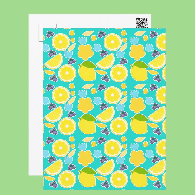 Moderne Sommerlemon Postkarte (Von Creator hochgeladen)