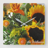 Moderne Sonnenblumen Print 10.75-in