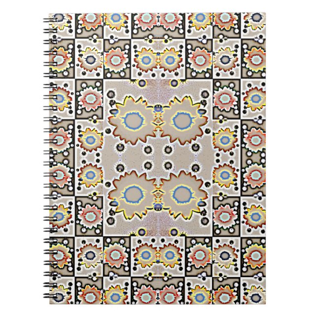 Moderne Sonnenblumenmuster Notizblock (Vorderseite)