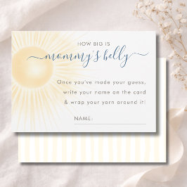 Moderne Sonnenschein Dusche Mamas Bauch Größe Kart Dankeskarte
